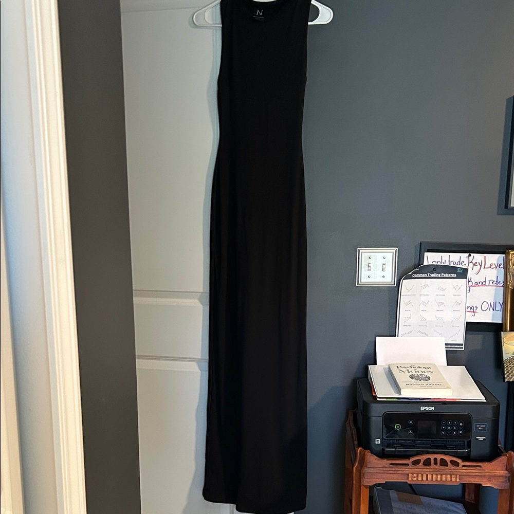Naked Wardrobe Classic Black Maxi Dress - Picture 4 of 5